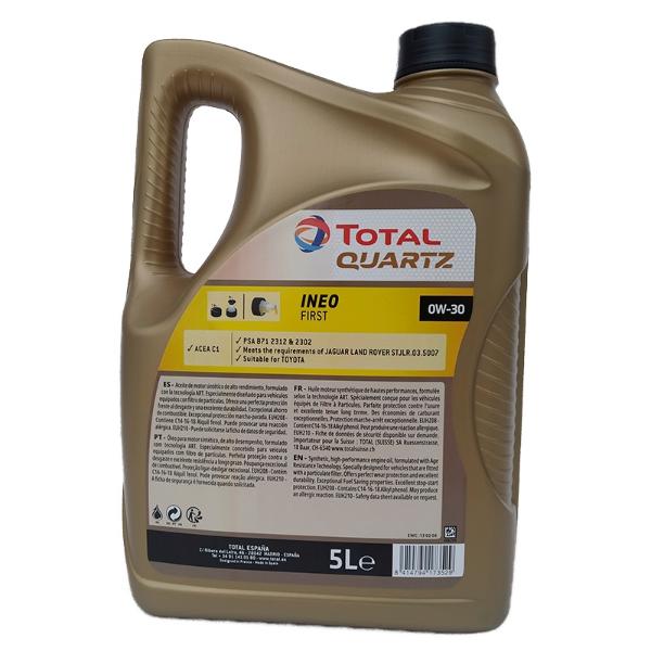 Total 0W30.5 - Aceite de motor Total Quartz Ineo First 0W30 5L