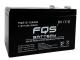 FQS Battery FQS12-12AGM - Batería agm ciclica con valvula vrla 12 V 12 AH + D