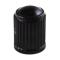 Jbm 11902 - Set de 4 tapones de plástico negros para válvula neumátic