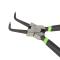 Jbm 51021 - Alicate seeger para interiores con boca curva 7" 180mm