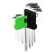 Jbm 53740 - Set de 9 llaves allen largas con punta redonda