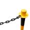 Jbm 53940 - Poste de plástico para cadena  - amarillo/negro